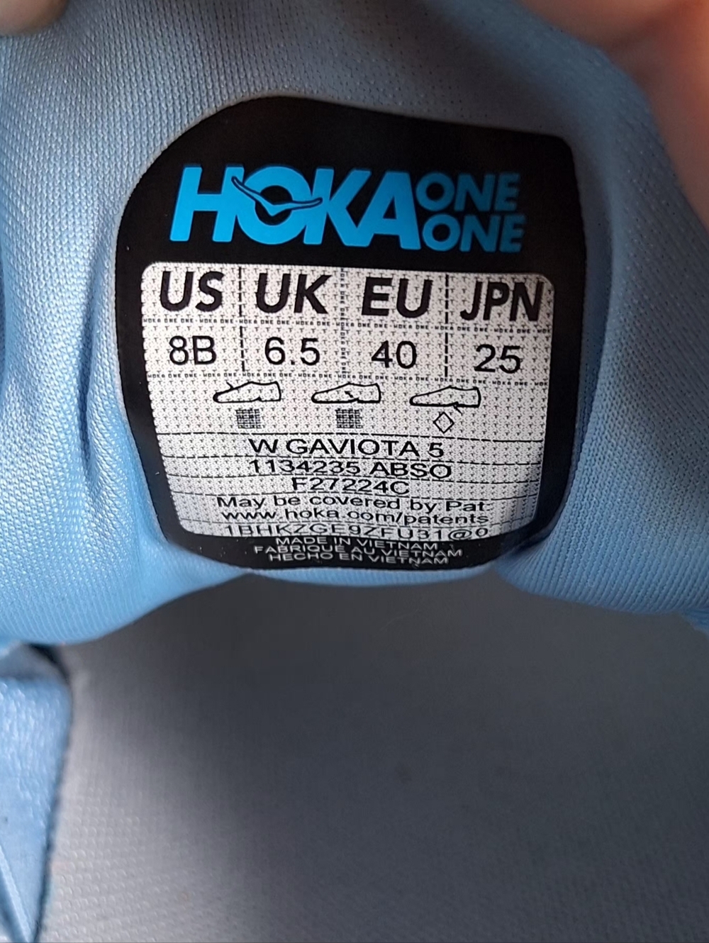 Hoka Gabiota 5 Women's Size 8B - Picture 9 of 13
